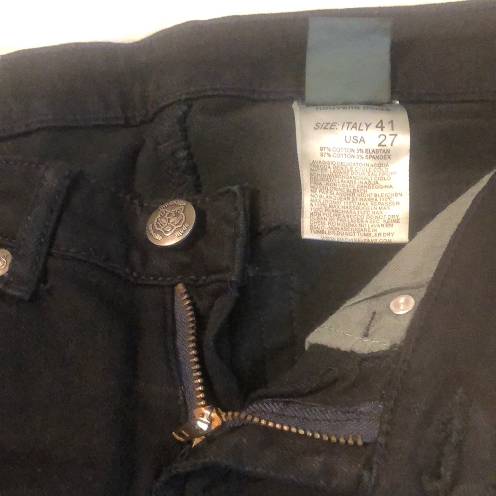 Machine Black Skinny Jeans Classic Fit - Picture 4 of 11